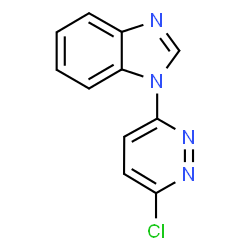 ChemSpider 2D Image | 1-(6-Chloro-3-pyridazinyl)-1H-benzimidazole | C11H7ClN4