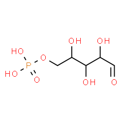 ChemSpider 2D Image | 5-O-Phosphonopentose | C5H11O8P