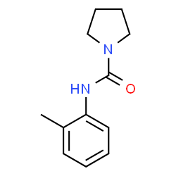 ChemSpider 2D Image | N-(2-Methylphenyl)-1-pyrrolidinecarboxamide | C12H16N2O