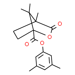 ChemSpider 2D Image | 3,5-Dimethylphenyl 4,7,7-trimethyl-3-oxo-2-oxabicyclo[2.2.1]heptane-1-carboxylate | C18H22O4
