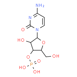 ChemSpider 2D Image | 4-Amino-1-(3-O-phosphonopentofuranosyl)-2(1H)-pyrimidinone | C9H14N3O8P