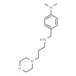 ChemSpider 2D Image | N,N-dimethyl-4-(((3-morpholinopropyl)amino)methyl)aniline | C16H27N3O