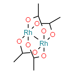 ChemSpider 2D Image | Tetrakis[mu-1,1-ethanediolato(2-)-kappaO~1~:kappaO~1~]dirhodium(Rh-Rh) | C8H16O8Rh2