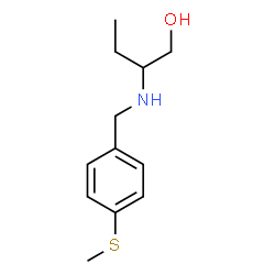 ChemSpider 2D Image | 2-{[4-(Methylsulfanyl)benzyl]amino}-1-butanol | C12H19NOS