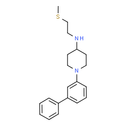 ChemSpider 2D Image | 1-(3-Biphenylyl)-N-[2-(methylsulfanyl)ethyl]-4-piperidinamine | C20H26N2S