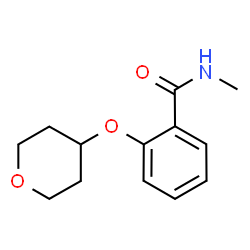ChemSpider 2D Image | N-Methyl-2-(tetrahydro-2H-pyran-4-yloxy)benzamide | C13H17NO3