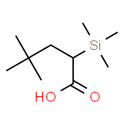 ChemSpider 2D Image | 4,4-Dimethyl-2-(trimethylsilyl)pentanoic acid | C10H22O2Si