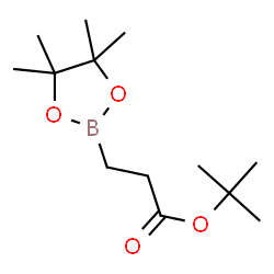 ChemSpider 2D Image | tert-Butyl 3-(4,4,5,5-tetramethyl-1,3,2-dioxaborolan-2-yl)propanoate | C13H25BO4