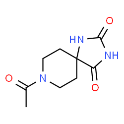 ChemSpider 2D Image | 8-Acetyl-1,3,8-triazaspiro[4.5]decane-2,4-dione | C9H13N3O3