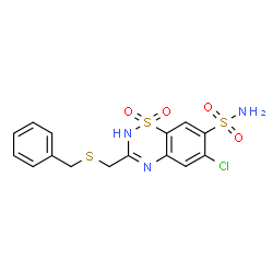 ChemSpider 2D Image | benzthiazide | C15H14ClN3O4S3