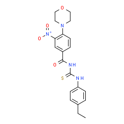 ChemSpider 2D Image | N-[(4-Ethylphenyl)carbamothioyl]-4-(4-morpholinyl)-3-nitrobenzamide | C20H22N4O4S