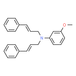 ChemSpider 2D Image | 3-Methoxy-N,N-bis[(2E)-3-phenyl-2-propen-1-yl]aniline | C25H25NO