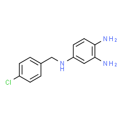 ChemSpider 2D Image | N~4~-(4-Chlorobenzyl)-1,2,4-benzenetriamine | C13H14ClN3