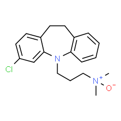 ChemSpider 2D Image | [3-(3-Chloro-10,11-dihydro-5H-dibenzo[b,f]azepin-5-yl)propyl]dimethylamine oxide | C19H23ClN2O