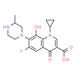 ChemSpider 2D Image | O-Desmethyl Gatifloxacin | C18H20FN3O4