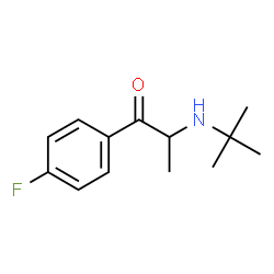 ChemSpider 2D Image | 2-[(1,1-Dimethylethyl)amino]-1-(4-fluorophenyl)-1-propanone | C13H18FNO