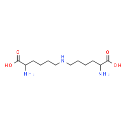 ChemSpider 2D Image | 6,6'-Iminobis(2-aminohexanoic acid) | C12H25N3O4