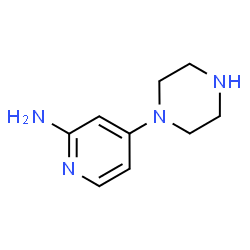 ChemSpider 2D Image | 4-(1-Piperazinyl)-2-pyridinamine | C9H14N4