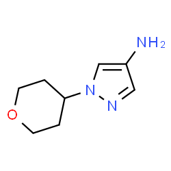 ChemSpider 2D Image | 1-(Tetrahydropyran-4-yl)pyrazol-4-amine | C8H13N3O