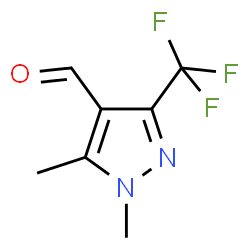 ChemSpider 2D Image | 4-Formyl-1,5-dimethyl-3-(trifluoromethyl)-1H-pyrazole | C7H7F3N2O