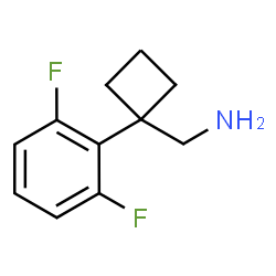 ChemSpider 2D Image | 1-[1-(2,6-Difluorophenyl)cyclobutyl]methanamine | C11H13F2N