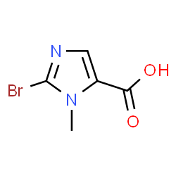 ChemSpider 2D Image | 2-Bromo-1-methyl-1H-imidazole-5-carboxylic acid | C5H5BrN2O2