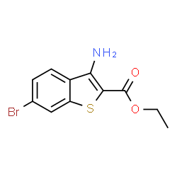 ChemSpider 2D Image | Ethyl 3-amino-6-bromobenzothiophene-2-carboxylate | C11H10BrNO2S