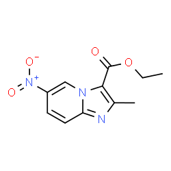 ChemSpider 2D Image | Ethyl 2-methyl-6-nitroimidazo[1,2-a]pyridine-3-carboxylate | C11H11N3O4