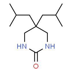 ChemSpider 2D Image | 5,5-Diisobutyltetrahydro-2(1H)-pyrimidinone | C12H24N2O