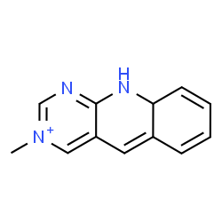 ChemSpider 2D Image | 3-Methyl-1,9a-dihydropyrimido[4,5-b]quinolin-3-ium | C12H12N3
