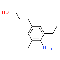 ChemSpider 2D Image | 3-(4-Amino-3,5-diethylphenyl)-1-propanol | C13H21NO