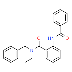 ChemSpider 2D Image | 2-(Benzoylamino)-N-benzyl-N-ethylbenzamide | C23H22N2O2
