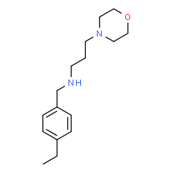 ChemSpider 2D Image | N-(4-Ethylbenzyl)-3-(4-morpholinyl)-1-propanamine | C16H26N2O