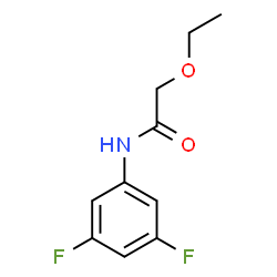 ChemSpider 2D Image | N-(3,5-Difluorophenyl)-2-ethoxyacetamide | C10H11F2NO2
