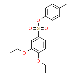 ChemSpider 2D Image | 4-Methylphenyl 3,4-diethoxybenzenesulfonate | C17H20O5S