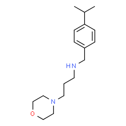 ChemSpider 2D Image | (4-Isopropyl-benzyl)-(3-morpholin-4-yl-propyl)-amine | C17H28N2O