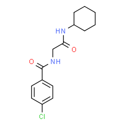ChemSpider 2D Image | 4-Chloro-N-[2-(cyclohexylamino)-2-oxoethyl]benzamide | C15H19ClN2O2