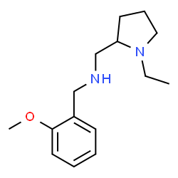 ChemSpider 2D Image | 1-(1-Ethyl-2-pyrrolidinyl)-N-(2-methoxybenzyl)methanamine | C15H24N2O