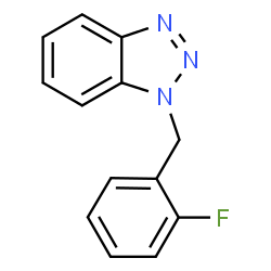 ChemSpider 2D Image | 1-(2-Fluorobenzyl)-1H-benzotriazole | C13H10FN3