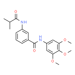 ChemSpider 2D Image | 3-(Isobutyrylamino)-N-(3,4,5-trimethoxyphenyl)benzamide | C20H24N2O5