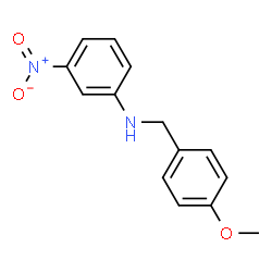 ChemSpider 2D Image | N-(4-Methoxybenzyl)-3-nitroaniline | C14H14N2O3