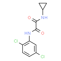 ChemSpider 2D Image | N-Cyclopropyl-N'-(2,5-dichlorophenyl)ethanediamide | C11H10Cl2N2O2