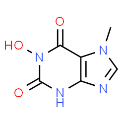 ChemSpider 2D Image | 1-Hydroxy-Heteroxanthine | C6H6N4O3