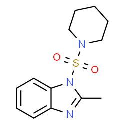 ChemSpider 2D Image | 2-Methyl-1-(1-piperidinylsulfonyl)-1H-benzimidazole | C13H17N3O2S