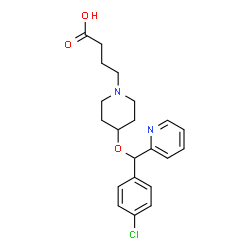 ChemSpider 2D Image | Bepotastine | C21H25ClN2O3