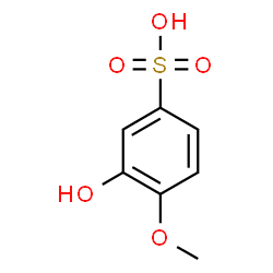 ChemSpider 2D Image | 5-GUAIACOLSULFONIC ACID | C7H8O5S