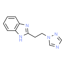 ChemSpider 2D Image | 2-(2-[1,2,4]Triazol-1-yl-ethyl)-1H-benzoimidazole | C11H11N5