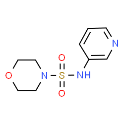 ChemSpider 2D Image | N-(3-Pyridinyl)-4-morpholinesulfonamide | C9H13N3O3S