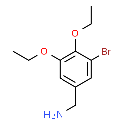 ChemSpider 2D Image | 3-Bromo-4,5-diethoxybenzenemethanamine | C11H16BrNO2