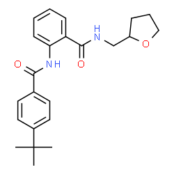 ChemSpider 2D Image | 2-(4-tert-butylbenzamido)-N-(oxolan-2-ylmethyl)benzamide | C23H28N2O3